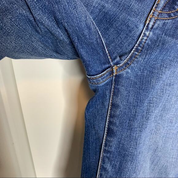 Madewell High Rise Button Fly Skinny Released Hem Distressed Jeans Size 25 - Picture 6 of 11